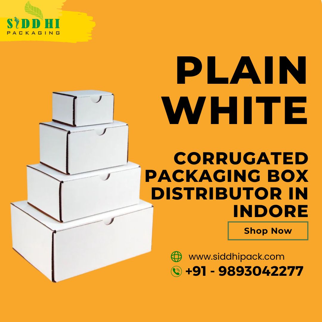 Plain White Corrugated Boxes Distributor in Indore 